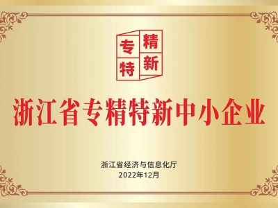 浙江省专精特新中小企业