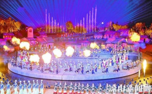 2017央视春晚凉山分会场（阿惹妞）音乐喷泉项目