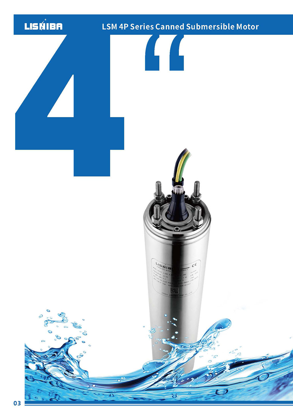 4 inch Encalsulated Submersible  Motor(图4)